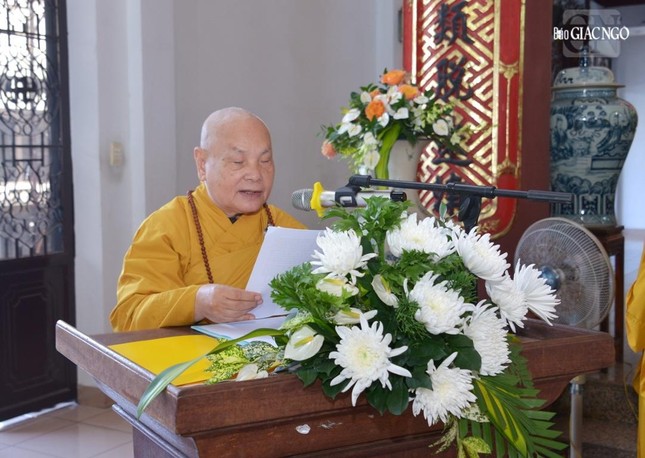 Hòa thượng Thích Thiện Nhơn dâng lời tưởng niệm của Trung ương GHPGVN