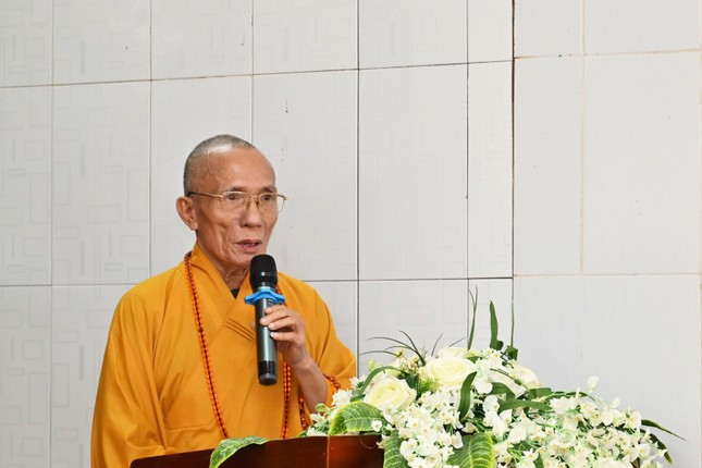 Hòa thượng Thích Huệ Trí phát biểu khai mạc