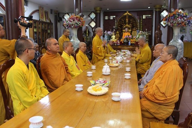 Đoàn Ban Trị sự Phật giáo tỉnh Quảng Nam thăm chùa Phật Tích (thủ đô Viêng Chăn)