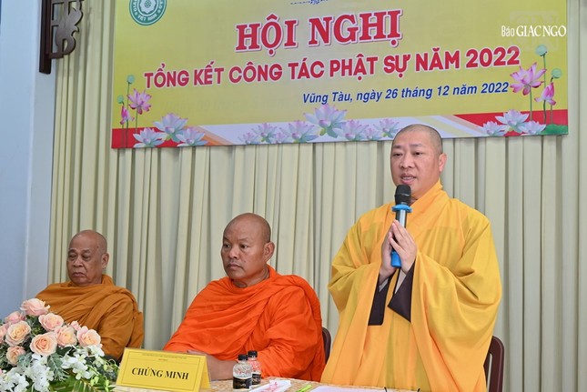 Thượng tọa Thích Thiện Thuận đã có phát biểu chỉ đạo