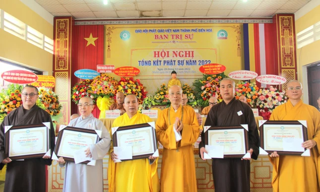 Ban Trị sự tỉnh đã tặng Bằng tuyên dương công đức