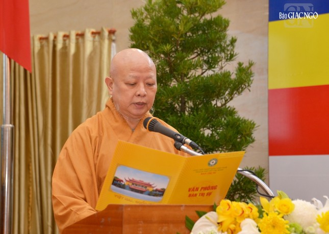 Hòa thượng Thích Lệ Trang phát biểu khai mạc
