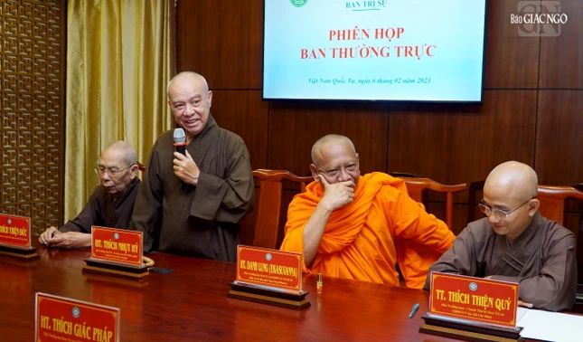 Hòa thượng Thích Nhật Hỷ trình chương trình dự kiến hoạt động hoằng pháp