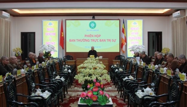 Ban Thường trực Ban Trị sự triển khai Phật sự đầu năm Quý Mão