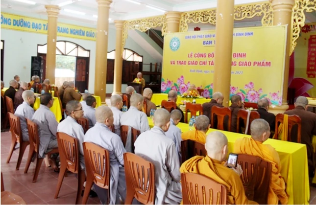 Công tác chuẩn bị Đại giới đàn Trí Độ được báo cáo đến hội nghị