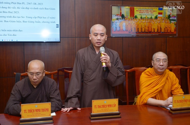 Thượng tọa Thích Minh Cần, Phó Trưởng ban đóng góp xây dựng chương trình Phật sự