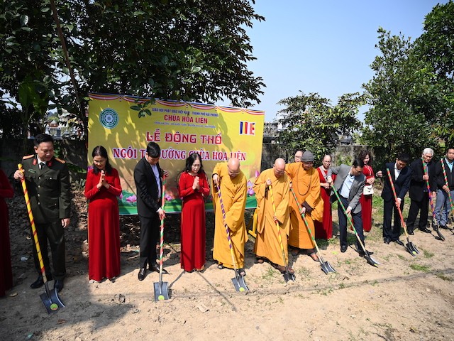 Nghi thức khởi công động thổ xây dựng Tổ đường