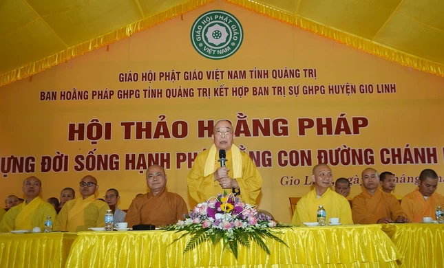 Hòa thượng Thích Thiện Tấn đã tán thán tinh thần của Hoằng pháp Phật giáo tỉnh