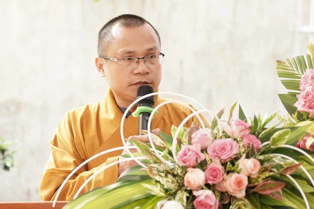 Đại đức Thích Nhật Thanh phát biểu khai mạc