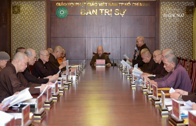 Ban Thường trực cũng thảo luận, thống nhất chi tiết công tác tổ chức Đại lễ Phật đản, An cư kiết hạ