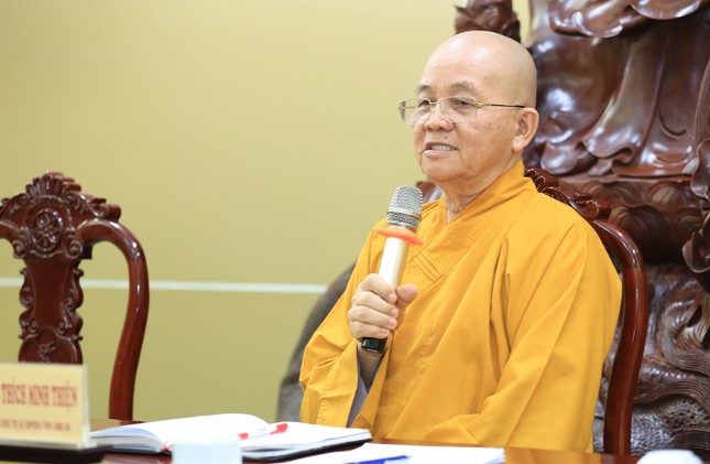 Hòa thượng Thích Minh Thiện phát biểu đúc kết