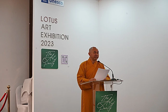 Thượng tọa Thích Đức Thiện phát biểu khai mạc