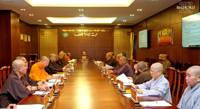 Buổi họp Ban Thường trực đã thảo luận các công tác chuẩn bị tổ chức Đại giới đàn Bửu Huệ Buổi họp Ban Thường trực đã thảo luận các công tác chuẩn bị tổ chức Đại giới đàn Bửu Huệ