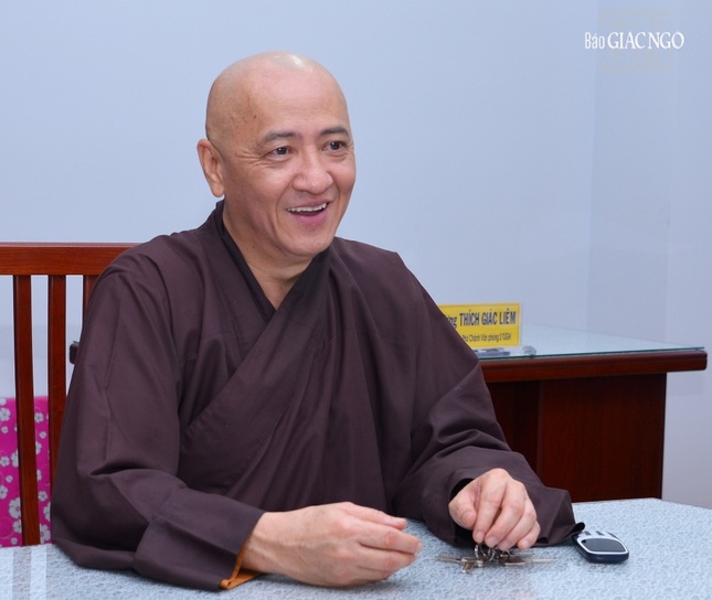 Hòa thượng Thích Huệ Thông, Phó Chủ tịch Hội đồng Trị sự, Trưởng ban Trị sự GHPGVN tỉnh Bình Dương, Trưởng ban Tổ chức - Ảnh: Bảo Toàn