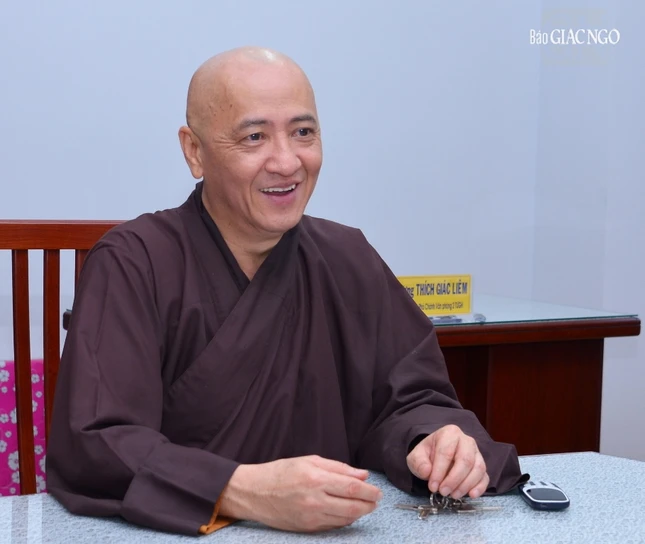 Hòa thượng Thích Huệ Thông, Phó Chủ tịch Hội đồng Trị sự, Trưởng ban Trị sự GHPGVN tỉnh Bình Dương, Trưởng ban Tổ chức - Ảnh: Bảo Toàn