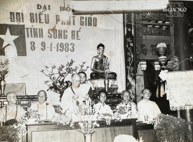 Đại hội đại biểu Phật giáo Tỉnh hội Sông Bé nhiệm kỳ đầu tiên (1983-1987) - Ảnh: TL