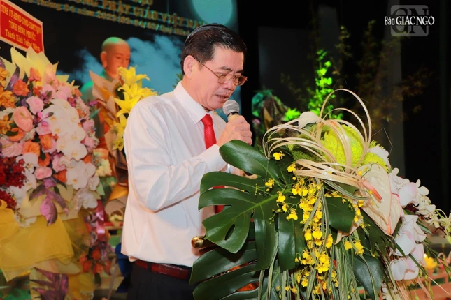 Ông Phạm Thành Chung phát biểu tại buổi lễ