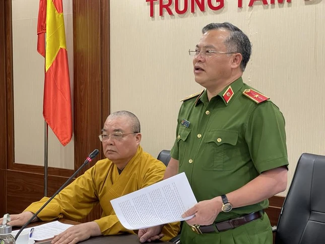 Thứ Trưởng bộ Công an Thiếu tướng Nguyễn Văn Long phát biểu