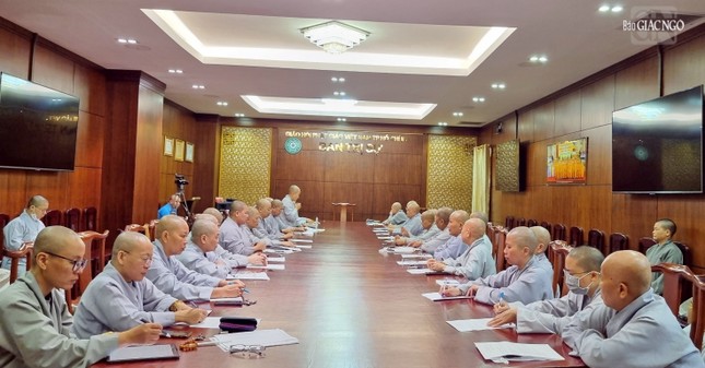 Quang cảnh buổi họp chiều nay, 12-5 của Phân ban Ni giới TP.HCM