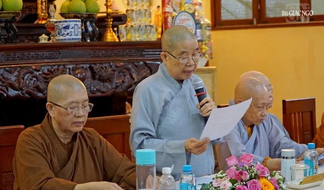 Ni trưởng Thích nữ Nhật Khương phát biểu khai mạc Ni trưởng Thích nữ Nhật Khương phát biểu khai mạc