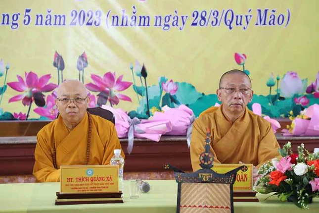 Hòa thượng Thích Quảng Xả và Thượng tọa Thích Quảng Tuấn