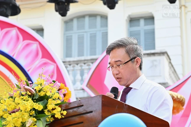 Ông Đặng Minh Thông phát biểu tại đại lễ