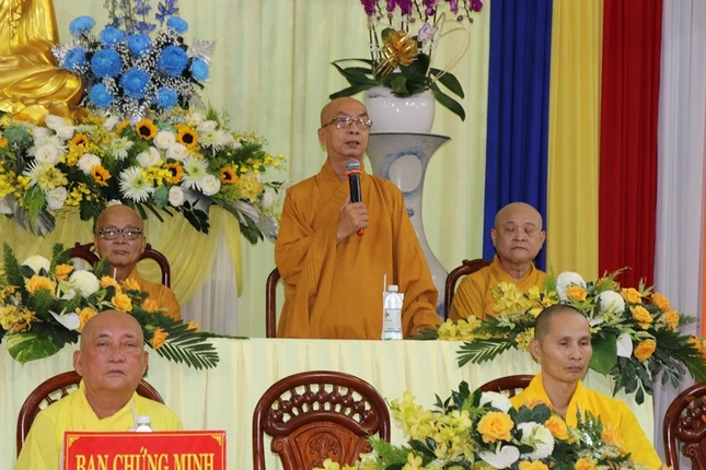 Hòa thượng Thích Nhựt Tấn phát biểu khai mạc