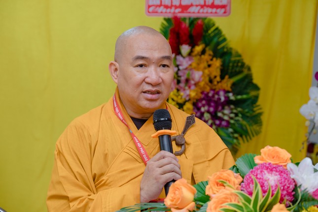 Thượng tọa Thích Phước Nguyên phát biểu khai mạc