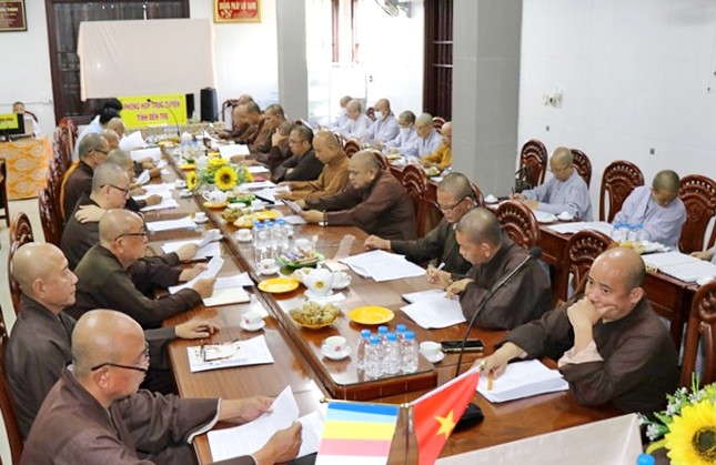 Buổi họp đánh giá hoạt động quý 2 và thông qua hoạt động Phật sự 6 tháng cuối năm 2023