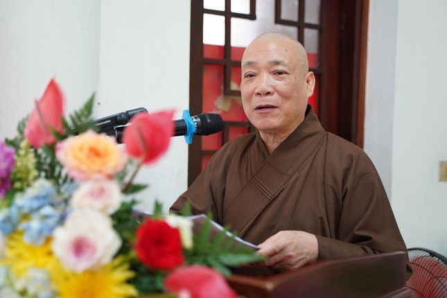 Hòa thượng Thích Bảo Nghiêm phát biểu tại hội nghị
