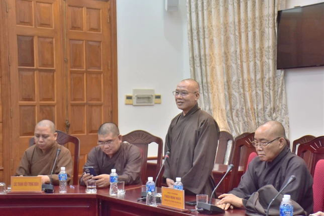 Đại diện Ban Trị sự GHPGVN tỉnh thông tin những thành tựu của Phật giáo tỉnh Đại diện Ban Trị sự GHPGVN tỉnh thông tin những thành tựu của Phật giáo tỉnh