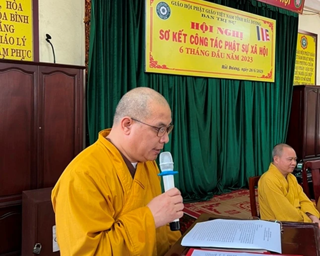 Thượng tọa Thích Thanh Vân, Ủy viên Hội đồng Trị sự, Trưởng ban Trị sự GHPGVN tỉnh chủ trì