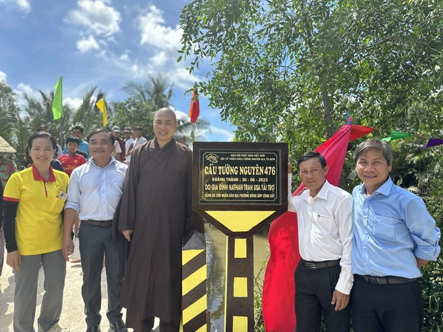 Cầu Tường Nguyên 476 tại xã Kim Hòa được bàn giao cho người dân địa phương - Ảnh: TN