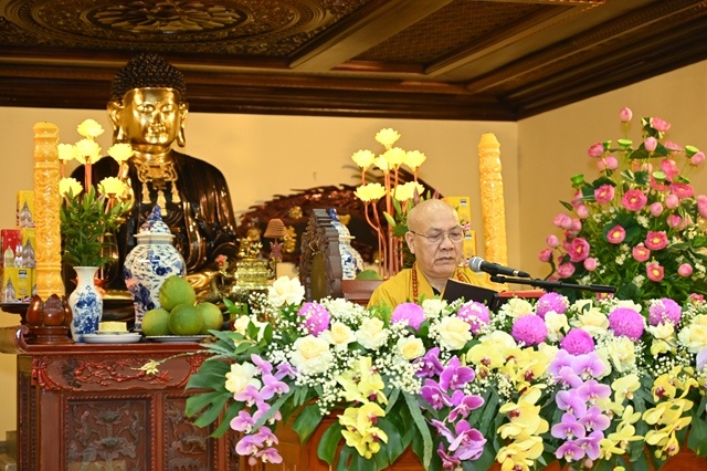 Hòa thượng Thích Quảng Tùng đã giảng giải bộ kinh Đại Phương tiện Phật báo ân