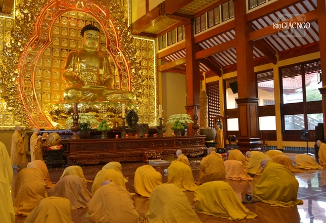 Chư tôn đức đảnh lễ Tam bảo, phát lồ sám hối theo pháp