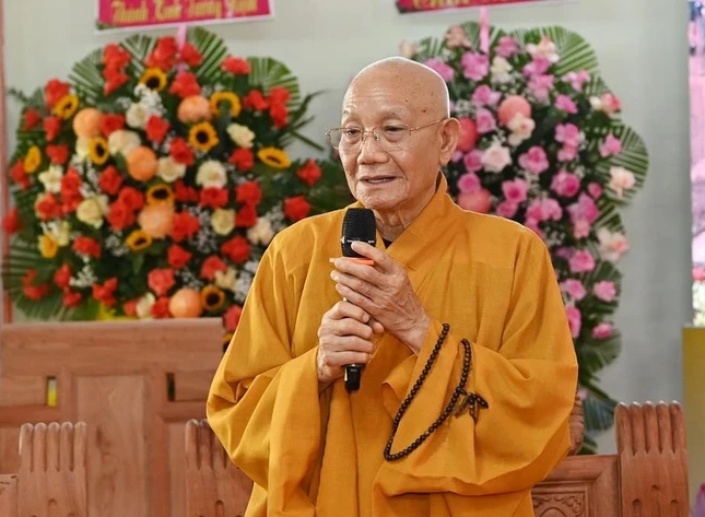 Trưởng lão Hòa thượng Thích Minh Thông là giới tử Đại giới đàn Phước Huệ cách đây 55 năm