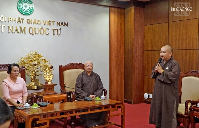 Thượng tọa Thích Trung Nguyện đã thông tin sơ lược về trường hạ Việt Nam Quốc Tự