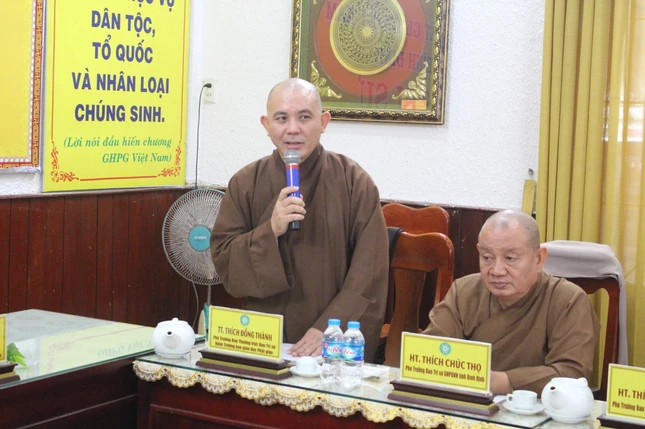 Thượng tọa Thích Đồng Thành thông tin về hoạt động giáo dục