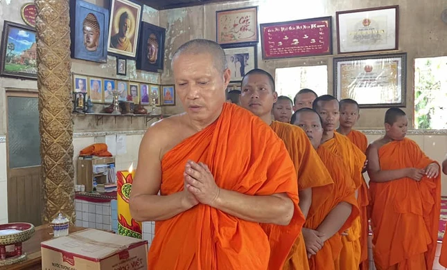 Thượng tọa Thích Pháp Quyền, trụ trì chùa Sóc Lớn