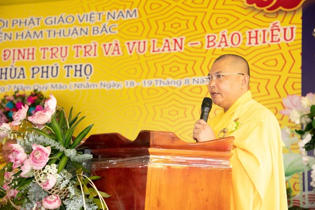 Thượng tọa Thích Quảng Cao phát biểu khai mạc Thượng tọa Thích Quảng Cao phát biểu khai mạc