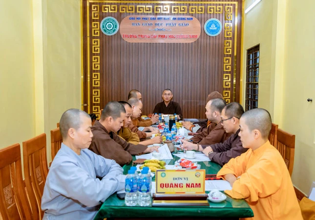 Buổi họp triển khai hoạt động Phật sự của Ban Giáo dục Phật giáo tỉnh Quảng Nam