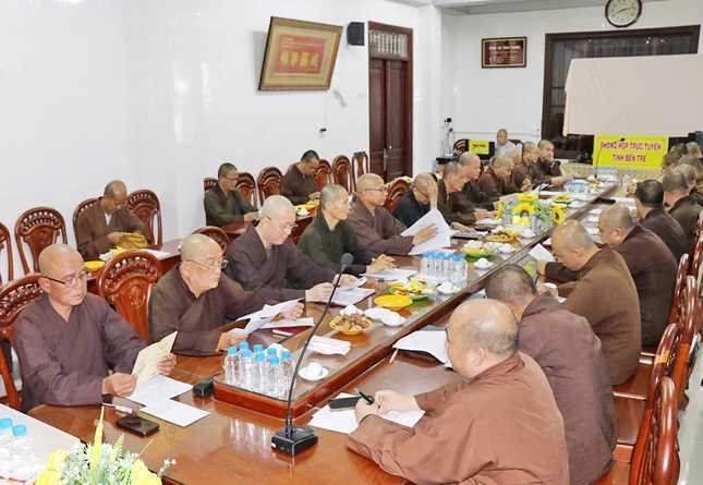 Buổi họp của Ban Trị sự triển khai hoạt động Phật sự Buổi họp của Ban Trị sự triển khai hoạt động Phật sự