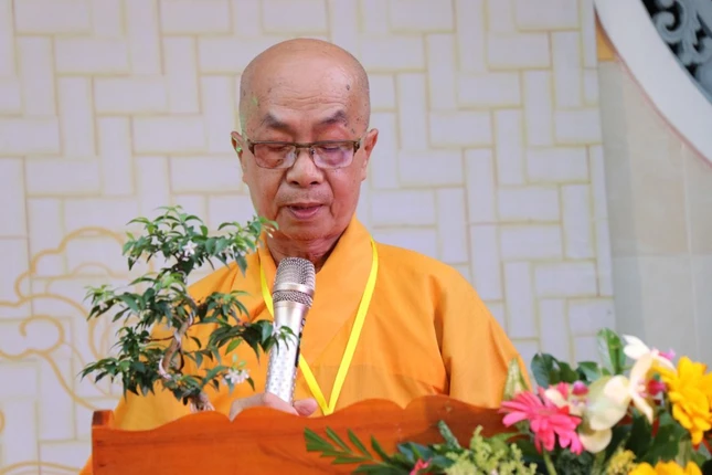 Hòa Thượng Thích Nhựt Tấn đạo từ tại lễ khai mạc Hòa Thượng Thích Nhựt Tấn đạo từ tại lễ khai mạc