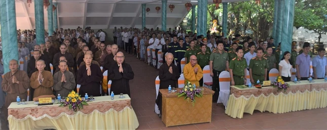 Công an tỉnh và Tăng Ni, Phật tử tham dự