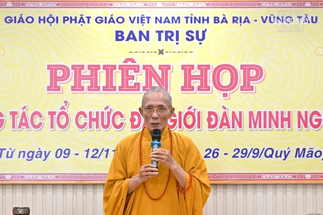 Hòa thượng Thích Huệ Trí phát biểu đúc kết