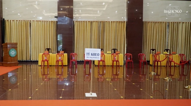 Bố trí khu vực thi cho giới tử - Ảnh: HD