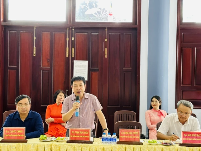 Ông Phạm Văn Thuận phát biểu tại buổi làm việc