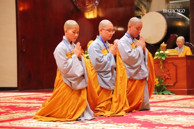 Giới tử Thức-xoa-ma-na tấn đàn thọ nhận giới pháp