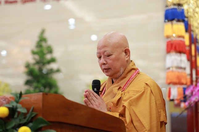 Hòa thượng Thích Lệ Trang phát biểu khai mạc