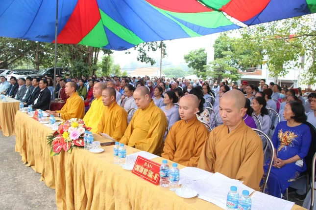 Quang cảnh hội nghị tổng kết Phật sự 5 năm của chùa Tiêu Dao